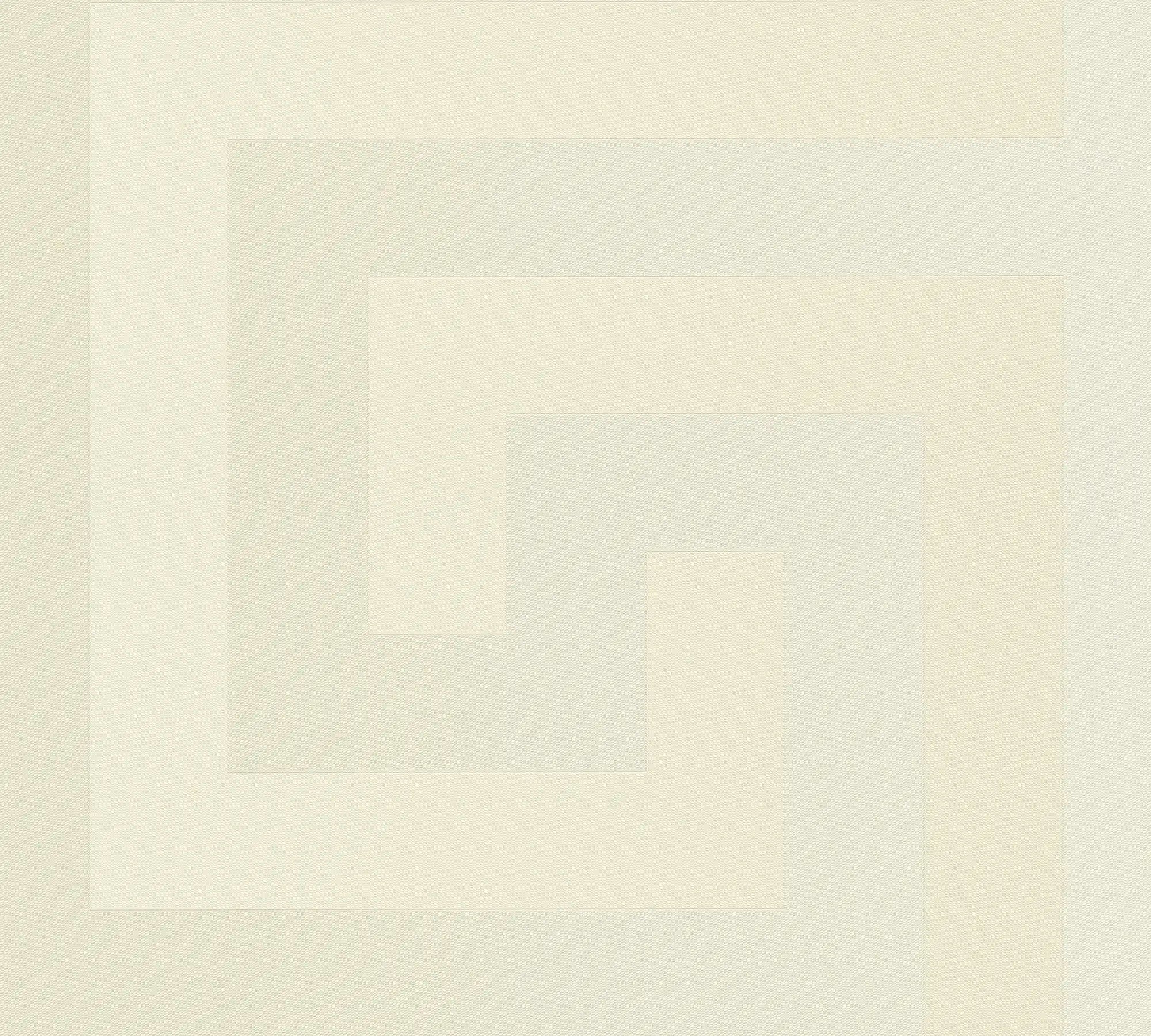 Nærbillede af Versace Greek Key - Cream tapet med et geometrisk mønster i cremefarvet nuancer.