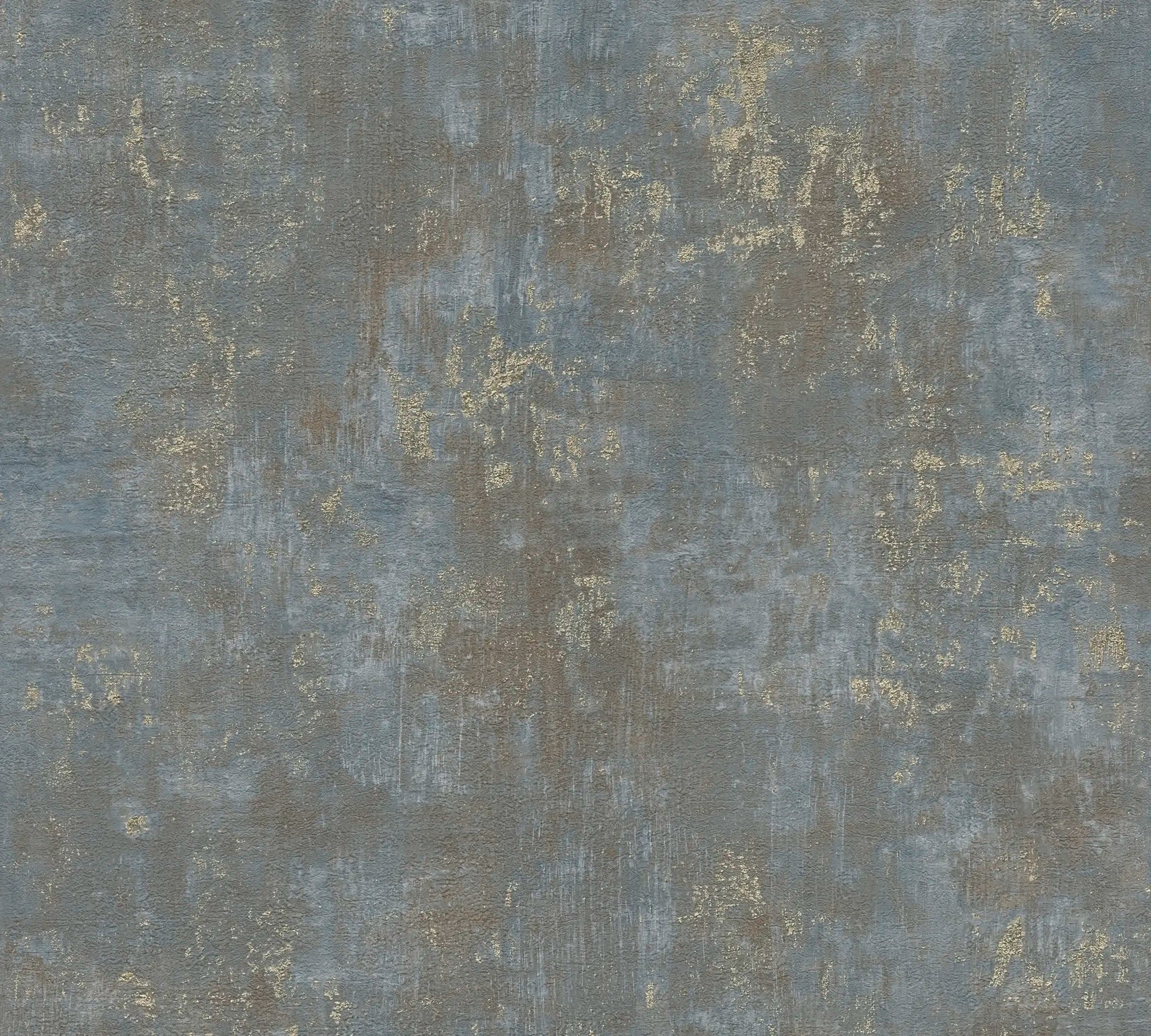 William's Concrete - Ocean tapet med en rolig oceanblå tekstur og subtile guld-accenter, der minder om et kunstnerisk betonmønster.